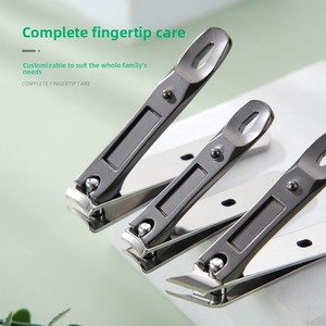 Nouvelles coupe-ongles obliques en acier inoxydable à grande ouverture, design bec d'aigle, portables pour manucure à domicile, coupe-ongles pour doigts et orteils - Product Image 5
