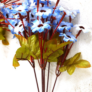 Bouquet de chrysanthèmes sauvages artificiels Xinchengzhi 10cm-30cm, fleurs en soie plastique pour décoration de mariage et de maison - Product Image 4