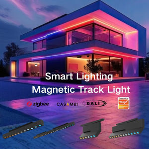 <span class=keywords><strong>Rail</strong></span> lumineux magnétique de haute qualité 10 mm, spots LED sur <span class=keywords><strong>rail</strong></span> réglables Tuya RGBW, éclairage sur <span class=keywords><strong>rail</strong></span> moderne à intensité variable pour salon - Product Image 5