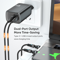 Prix usine 65W chargeur PD type-c chargeur charge rapide EU US UK chargeur adaptateur secteur de voyage pour téléphones/ordinateurs portables