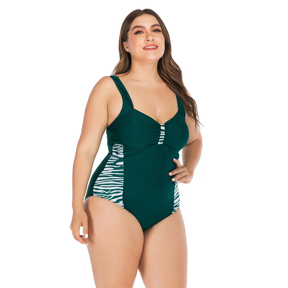 Maillot de bain une pièce léopard grande taille 5xl sexy pour femmes maillot de bain pour grosse dame plage maillots de bain Biquini femme