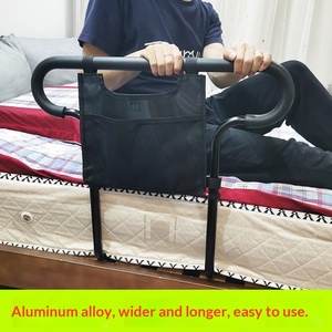 Accoudoir de lit et barrière de lit en alliage d'aluminium noir MK, hauteur réglable, <span class=keywords><strong>assistance</strong></span> électrique, 40*8*68cm, pour <span class=keywords><strong>personnes</strong></span> âgées et femmes enceintes - Product Image 6