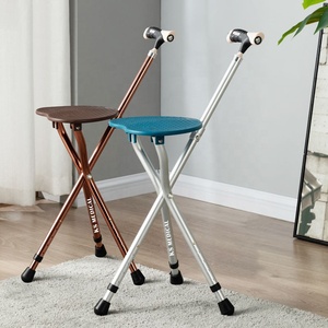 Béquille KSMED avec siège KSM-CS, chaise réglable, tabouret portable, canne avec siège, bâton de marche à trois pieds - Product Image 3