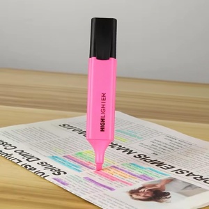 Wholesale Highlighter <b>Marker</b> <b>Pen</b> Set Oblique Nib <b>Markers</b> 8 Colors Fluorescent <b>Marker</b> with Flat Brush Tip - Product Image 3