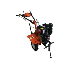 Mini Tiller untuk Membajak Dibuat Di Cina 6hp Mesin Diesel