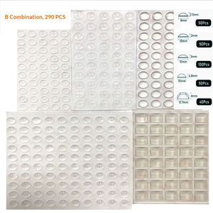 Butée de porte autocollante en silicone transparent, tampons de protection pour meubles, amortisseur en caoutchouc, coussin de protection, butée de placard, protecteur mural - Product Image 2