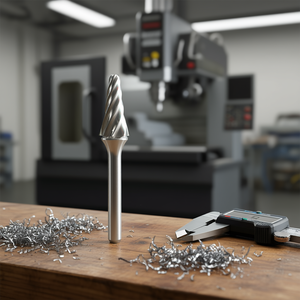 TTAKE Ab8700 <b>Ball</b> Nose Tapered Rotary Burr 9.6 Mm Solid Carbide For Precision Cutting And Shaping - Product Image 3