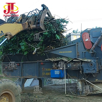 Hacheuse de déchets verts de grande capacité Hacheuse d'ensilage de maïs d'herbe d'éléphant
