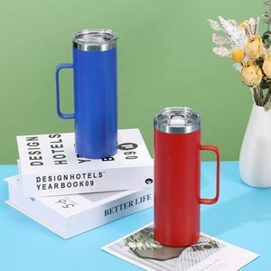 Taza de Viaje de Acero Inoxidable Aislada de 20 oz con Tapa y Asa - Vaso Térmico para Café, Sellado al Vacío, para Camping - Product Image 3