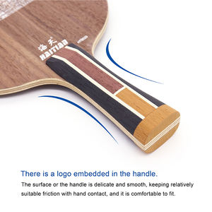 Raquette de tennis de <span class=keywords><strong>table</strong></span> <span class=keywords><strong>DIY</strong></span> de haute qualité à prix d'usine avec 7 raquettes de <span class=keywords><strong>ping</strong></span>-<span class=keywords><strong>pong</strong></span> en bois pur, faible MOQ - Product Image 4