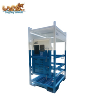Support de bouteilles offshore pour cylindres d'azote peints de 12 ou 16 pouces, conformes aux normes DNV 2.7-1 et EN 12079