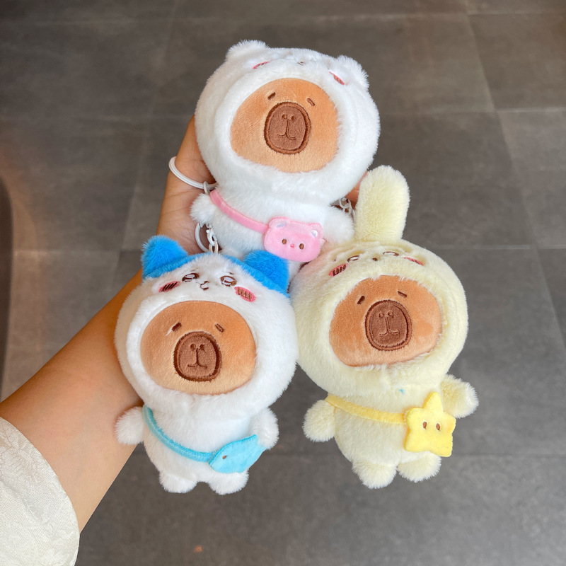 Wholesale Cute Capybara Embroidered Plush Toy