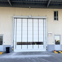 Porte à enroulement industrielle résistante au vent, porte à enroulement automatique pour atelier d'usine