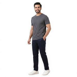 Short Sleeve Solid Custom Logo Printed Breathable Casual <b>Men's</b> Plus Size T-Shirt - Product Image 1