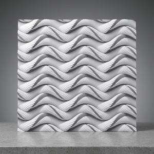 Carreaux de sol en céramique 3D Pebbles brun clair 400x400mm, finement sculptés, finition mate, design intérieur - Product Image 5