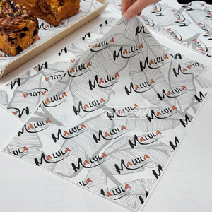 Tùy chỉnh in bánh sandwich Burger không thấm mỡ giấy gói cấp thực phẩm bánh hamburger tráng miệng bánh mì Deli mỡ bằng chứng giấy với logo - Product Image 3