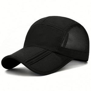 Folding Outdoor Long Brim Upf 50+ Sun Protection Adjustable Sports Quick Dry Baseball Fitted <b>Hat</b> Running Cap Gifts - Product Image 3