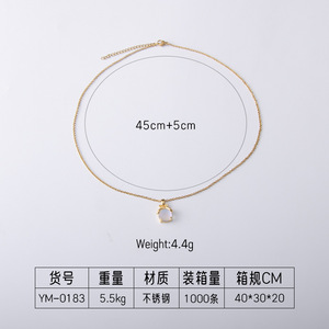 Korean Style Firefly Pendant <b>Titanium</b> Steel Necklace For Women Themed Insect Charm Delicate Clavicle <b>Chain</b> - Product Image 4