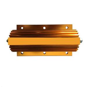 Résistance bobinée haute puissance RXG24 RX24 100W 10/50/100 Ohm, boîtier en <span class=keywords><strong>aluminium</strong></span> doré, pour décodage et freinage par décharge - Product Image 1