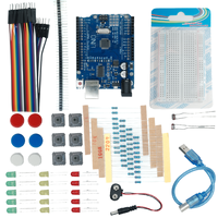 Kit de démarrage électronique DIY 12-en-1, carte de circuit compatible UNO R3, éducation STEAM à la programmation et à l'ingénierie pour les étudiants
