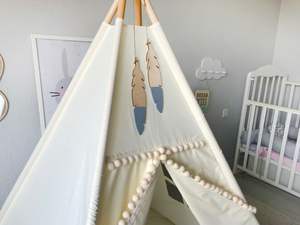 Tentes indiennes de luxe <span class=keywords><strong>en</strong></span> toile de coton <span class=keywords><strong>pour</strong></span> enfants tipi <span class=keywords><strong>pour</strong></span> enfants tente de maison de jeu - Product Image 2