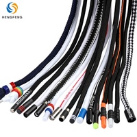 Individuell Bedruckter Runder Polyester-Kordelzug mit Mehrfach-Metall-Kunststoff-Silikon-Aglet-Spitzen für Hoodie Jogginghose Rucksack