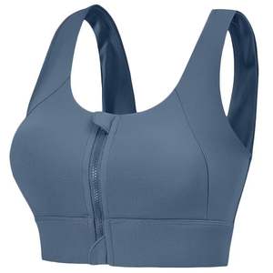 Soutien-gorge de sport pour femme à haute résistance aux chocs avec fermeture éclair sur le devant pour le fitness, le yoga et la course à pied - Product Image 2