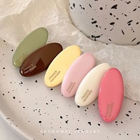 Anhong – Pince à cheveux en plastique faite à la main, style coréen et japonais, design géométrique/elliptique, coloris bonbon printaniers, cadeau