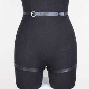 Women's Gothic Sexy One Piece PU Leather Bondage <b>Bodysuit</b> Gear Adjustable Corset Adult Toys Costume <b>Shapewear</b> Mature Suspenders - Product Image 6