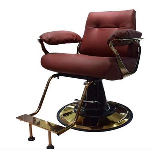 Cadeira de Maquiagem Reclinável 180 Graus de Luxo para Cabeleireiros, Cadeira de Salão de Beleza em Couro Ajustável em Altura para Barbearias, em Promoção - Product Image 3