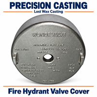 Composants de 5 pouces en acier inoxydable CF8M sur mesure, moulés par procédé de cire perdue de précision, pour assemblages de piliers d'incendie et couvercles de vannes de piliers d'incendie