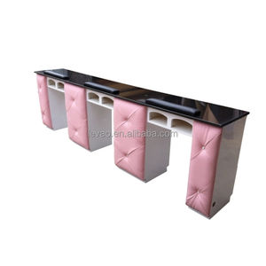 Mặt Bàn Làm Móng Tay Màu Hồng Chuyên Nghiệp Đá Cẩm Thạch - Product Image 4