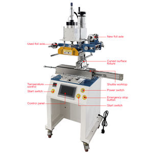 Machine <span class=keywords><strong>à</strong></span> <span class=keywords><strong>dorure</strong></span> <span class=keywords><strong>à</strong></span> <span class=keywords><strong>chaud</strong></span> pneumatique entièrement automatique, machine <span class=keywords><strong>à</strong></span> estampage <span class=keywords><strong>à</strong></span> <span class=keywords><strong>chaud</strong></span> pour verre et plastique, boîte <span class=keywords><strong>à</strong></span> chaussures et étiquette DIY - Product Image 4