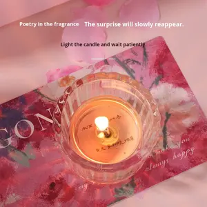 Lilin Dalam Ruangan Campuran Lilin Kedelai Buatan Tangan Kotak Hadiah Mewah Suvenir Pernikahan Dalam Ruangan Grosir Pewangi - Product Image 4