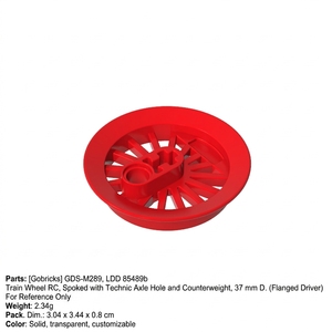 Gobricks GDS-M289 Piezas <span class=keywords><strong>de</strong></span> Bloques <span class=keywords><strong>de</strong></span> Construcción, Rueda <span class=keywords><strong>de</strong></span> <span class=keywords><strong>Tren</strong></span>, Ladrillos RC LDD 85489b, Proveedor <span class=keywords><strong>de</strong></span> Ladrillos <span class=keywords><strong>de</strong></span> Construcción ABS Compatibles con <span class=keywords><strong>LEGO</strong></span> - Product Image 2