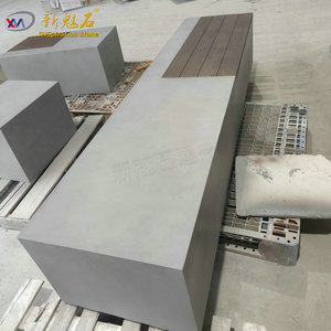 Nuevos Materiales de Construcción de Piedra, Banco Modular de Piedra Artificial XMS006, Hormigón de Alto Rendimiento para Parques y Plazas - Product Image 3