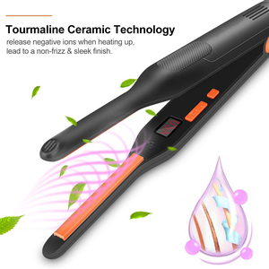 Plancha de Pelo Profesional con Pantalla LED para Uso Doméstico, Plancha Plana con Placa de Cerámica, Mini Plancha Eléctrica, <span class=keywords><strong>Venta</strong></span> Directa para Hoteles - Product Image 4