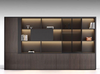 Ensemble bureau et chaise en bois massif Boss, style minimaliste moderne, luxe léger, pour bureau de direction/général de direction