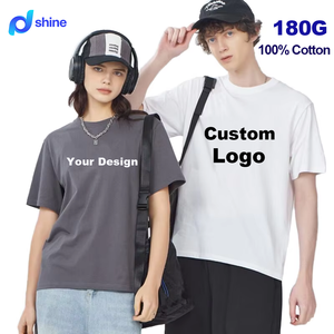 Camiseta Deportiva de Verano para Hombre, 100% Algodón, 180g, Secado Rápido, Transpirable, Cuello Redondo, Manga Corta, Talla Grande - Product Image 1