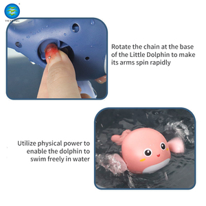 ABS Nhựa Bé Cá Heo Bồn Tắm Đồ Chơi Nước Phun Gió-Up Bơi Đồ Chơi Cho 0-24 Tháng Unisex Khuyến Mại - Product Image 4