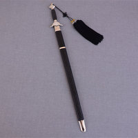 Épée de Wushu Kung Fu Taiji chinoise en acier avec fourreau noir, non affûtée – Offre Spéciale