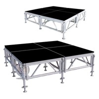 Estructura de Aluminio para Exhibición de Line Array con Plataforma de Escenario y Conexión por Perno, Luces para Escenario de Conciertos, Estructura para Exposiciones
