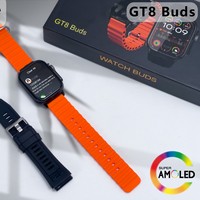 Jam Tangan Pintar HD 2-in-1 Buds TWS Lintas Batas Baru Android IOS Dapat Melakukan Panggilan Monitor Detak Jantung Saat Olahraga Layar IPS Persegi Silikon