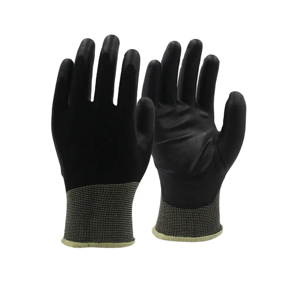 SKYEE wholesale garden PU coated hand gloves with nylon knitted DMF free