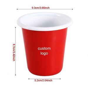 Tasse en émail vintage avec mesures indiquées, mugs vierges pour sublimation, logo personnalisé, 1000ml 500ml 360ml 16oz 7cm - Product Image 3