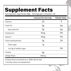 ชิลลาจิตกัมมี่ 400 มก. ผลิตจากเรซินบริสุทธิ์ 100% อาหารเสริมเพิ่มพลังงาน บรรจุ 60 เม็ด ห่อแยกชิ้น พกพาสะดวก รสทามารินด์ - Product Image 2