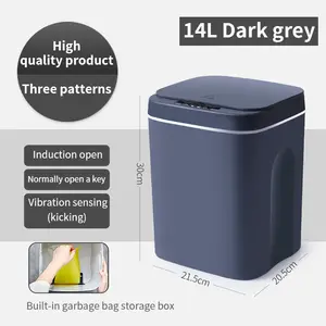 Cubo de basura automático inteligente para cocina, minicubo de basura de plástico, sin contacto, ABS, oferta