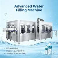 Ligne de production d'eau en bouteille PET entièrement automatique facile à utiliser, 2000 bouteilles par heure, machine d'embouteillage d'eau minérale, usine de remplissage d'eau