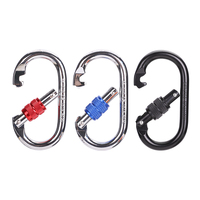 Mosquetons 25KN pour hamacs de yoga, camping, verrouillage robuste, léger, mosqueton d'escalade