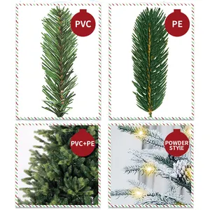 Duoyou Commerciële Decoratie Ornament Pvc Dennennaald Kunstmatige Kerstbomen Groothandel